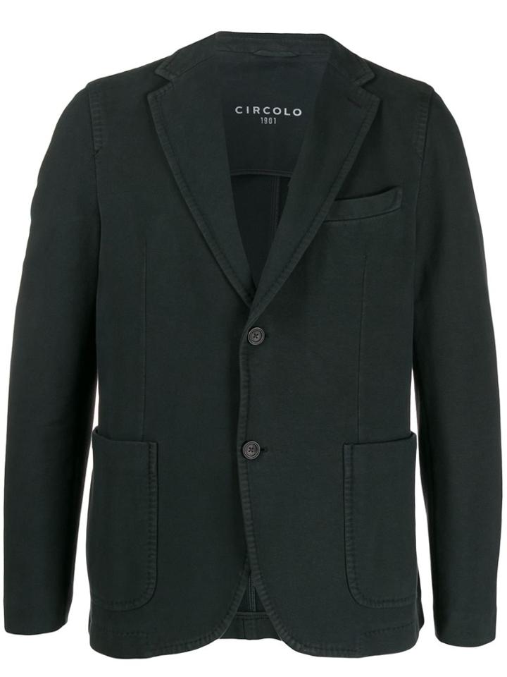 Circolo 1901 Jersey Stitch Blazer - Grey