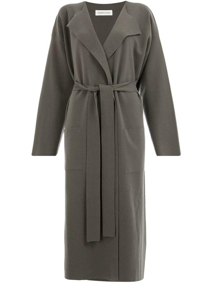 Lamberto Losani Belted Coat - Grey