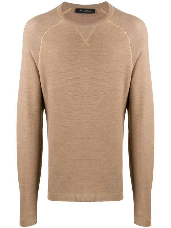 Ermenegildo Zegna Fine Knit Jumper - Neutrals