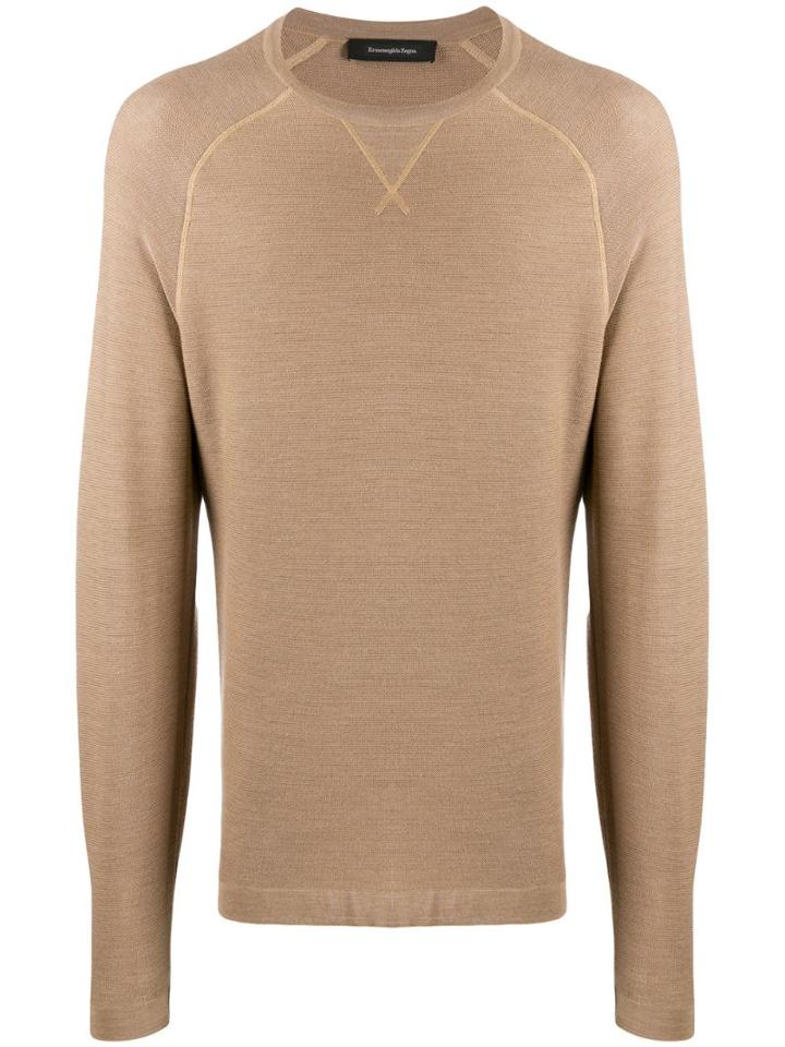 Ermenegildo Zegna Fine Knit Jumper - Neutrals