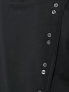 Derek Lam 10 Crosby - Buttons Detail T-shirt - Women - Cotton - Xs, Black, Cotton