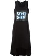 Y-3 Long Don T Stop Print Tank Top, Women's, Size: M, Black, Cotton