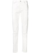 Givenchy Distressed Straight Leg Jeans - White
