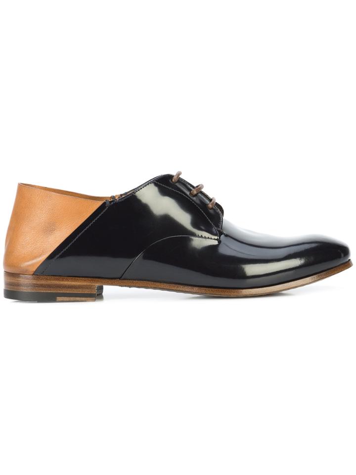 Silvano Sassetti Contrast Lace-up Brogues - Black
