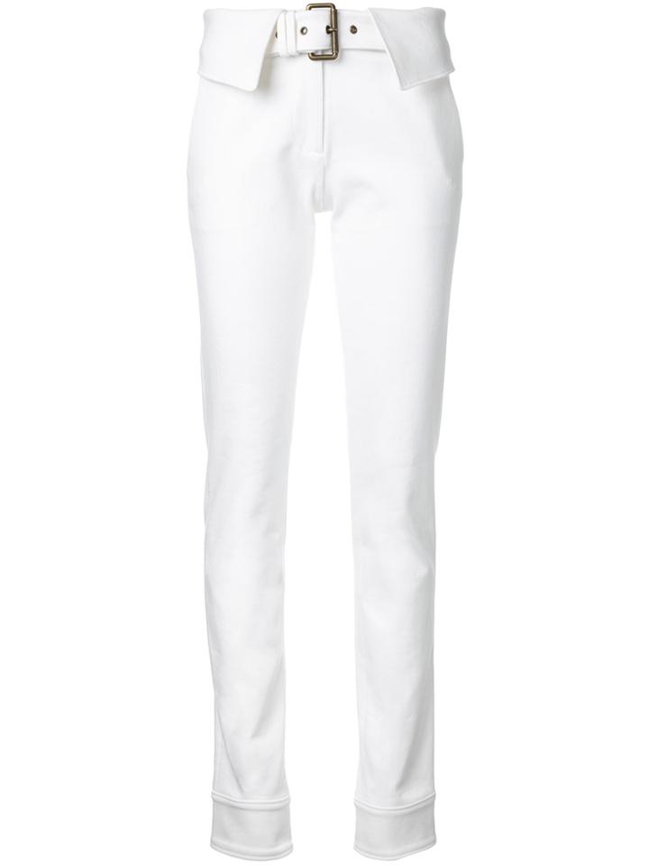 Monse Belted Skinny Trousers - White