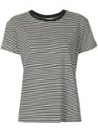 Frame Striped Short Sleeve T-shirt - Blue