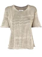 Mm6 Maison Margiela Loose Fit Top - Neutrals