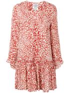 Baum Und Pferdgarten Short Leopard Print Dress - Red