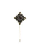 Alexander Mcqueen Crystal Pin, Men's, Metallic