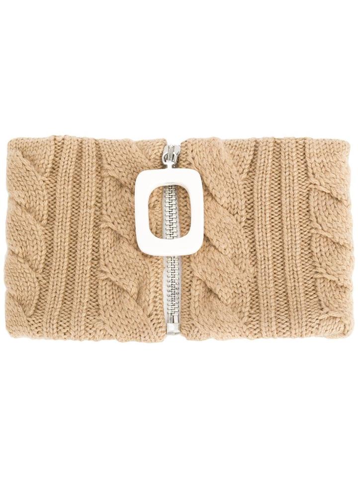 Jw Anderson Braided Knit Neckband - Neutrals