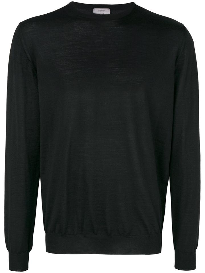 Lanvin Classic Crew Neck Sweater - Black