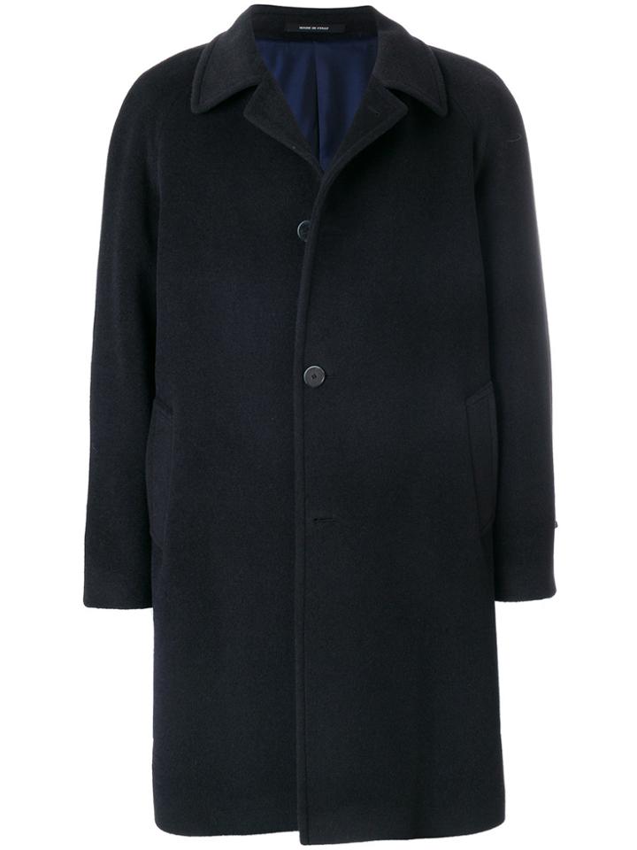 Dinner Single-breasted Coat - Blue