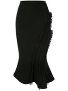 Rachel Gilbert Kiki Ruffle Trimmed Skirt - Black