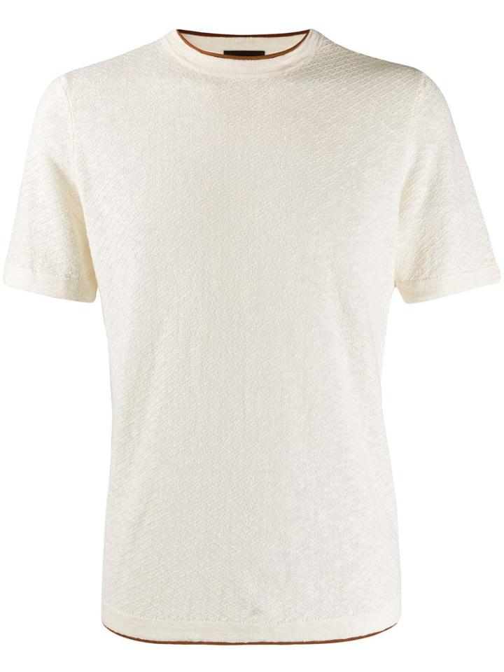 Altea Knitted Style T-shirt - Neutrals