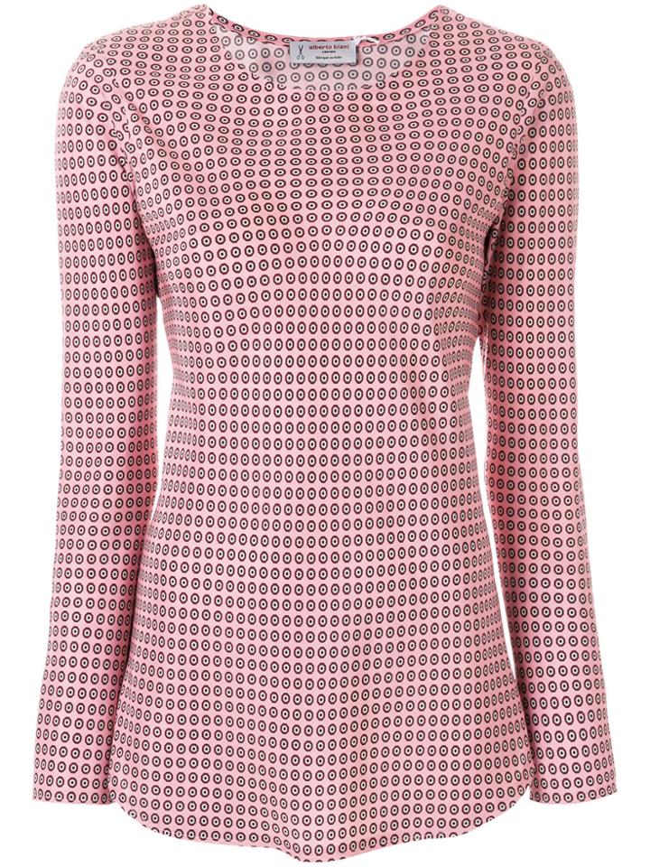 Alberto Biani Floral Print Blouse - Pink & Purple