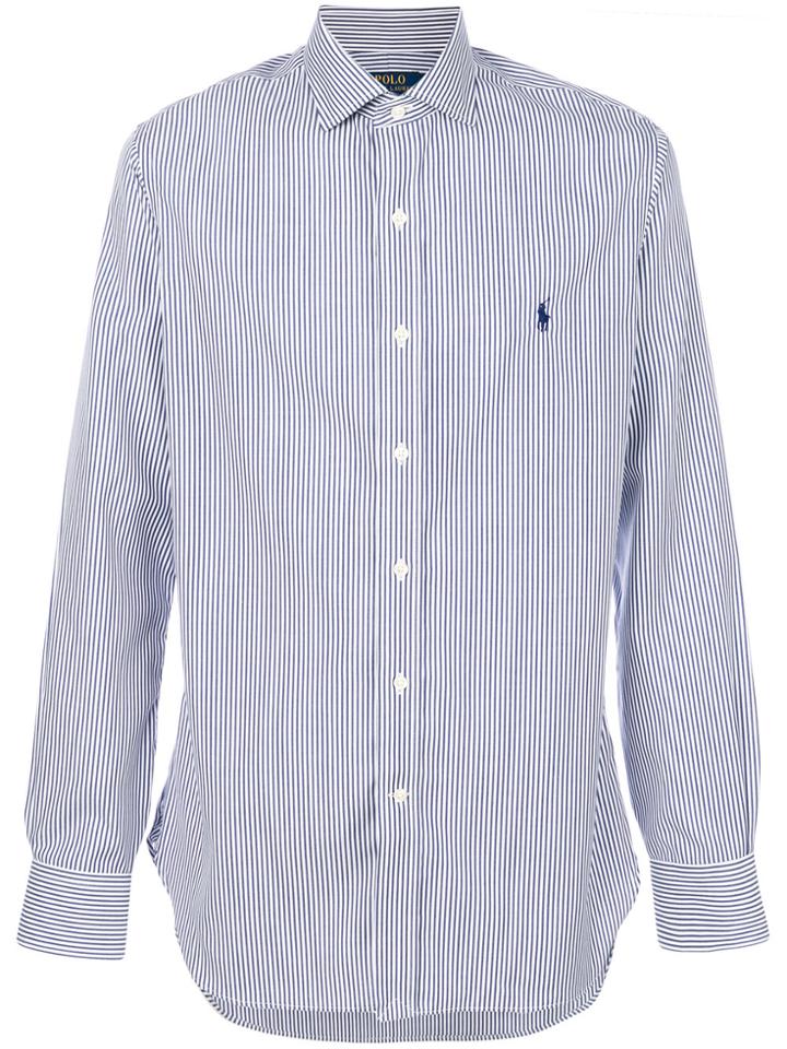 Polo Ralph Lauren Striped Logo Shirt - Blue