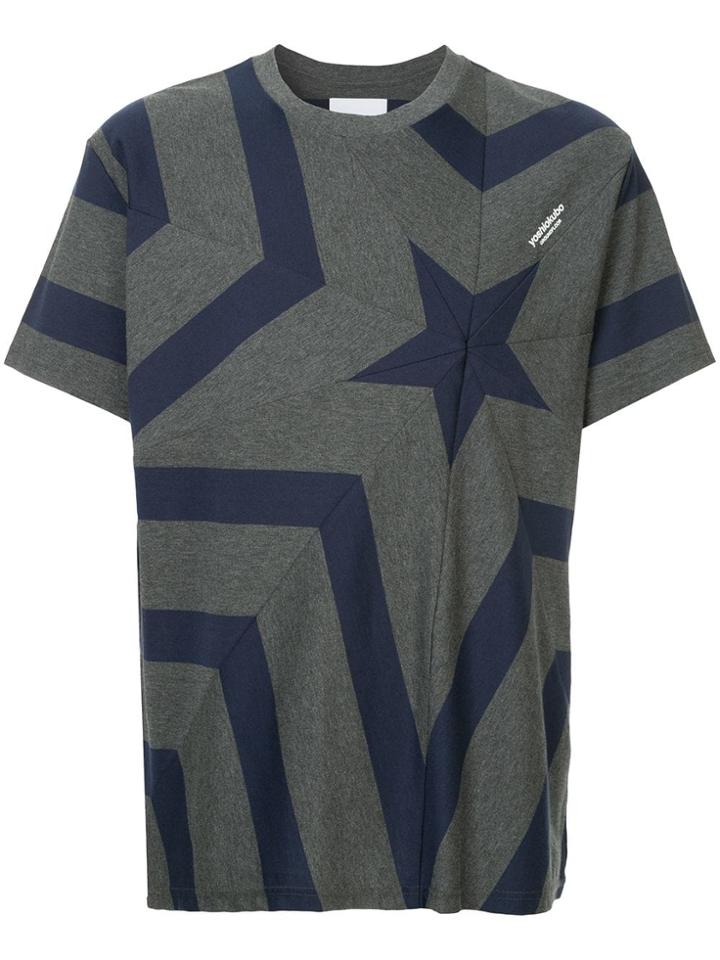 Yoshiokubo Star Print T-shirt - Grey