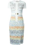 Peter Pilotto 'niove' Dress, Women's, Size: 12, White, Silk/polyamide/polyester/acetate