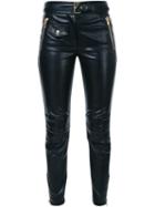 Moschino Skinny Biker Trousers, Women's, Size: 40, Black, Polyamide