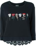 Markus Lupfer Flower Embroidery Sweatshirt