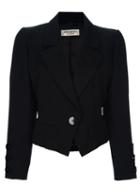 Yves Saint Laurent Vintage Riding Jacket, Women's, Size: 42, Black
