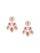 Larkspur & Hawk Caterina Pansy Rose Fawn Earrings - Pink