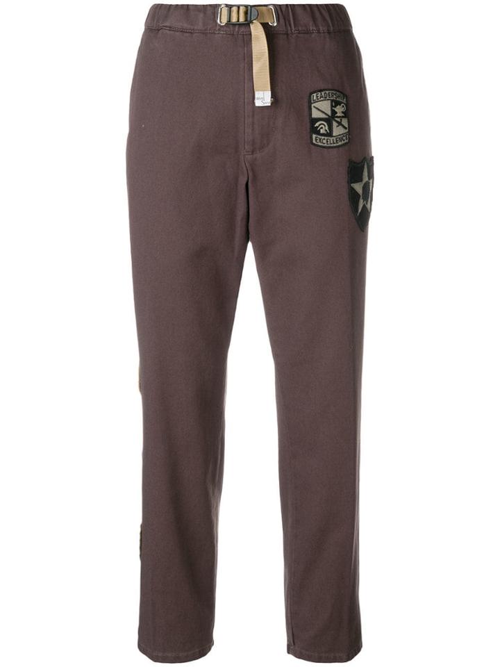 White Sand Multi-patches Trousers - Brown