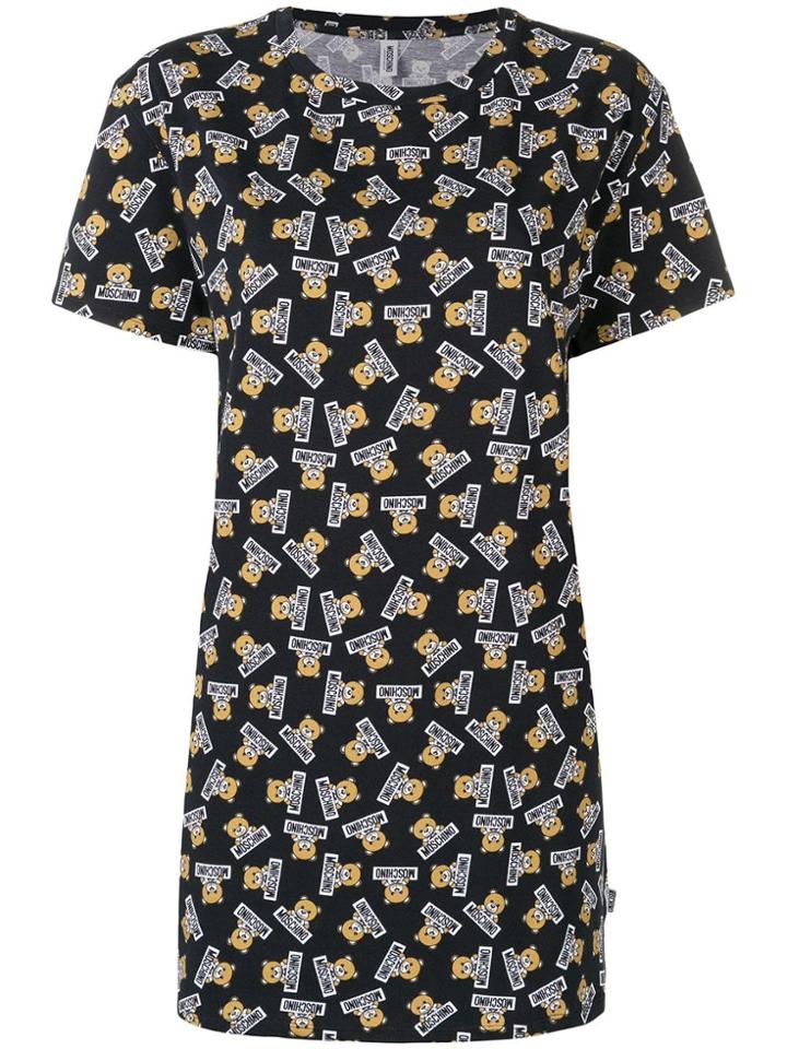 Moschino Bear Logo Print T-shirt - Blue