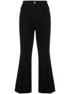 Michael Michael Kors Cropped Tailored Trousers - Black