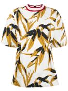 Marni Swash Print Top, Women's, Size: 38, White, Silk/cotton/linen/flax