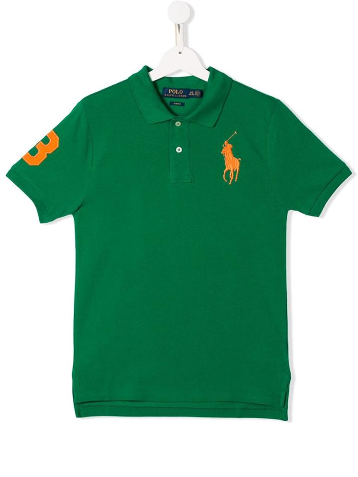 Ralph Lauren Kids Teen Embroidered Logo Polo Shirt - Green