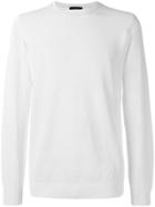 Roberto Collina Perforated Detail Jumper - White