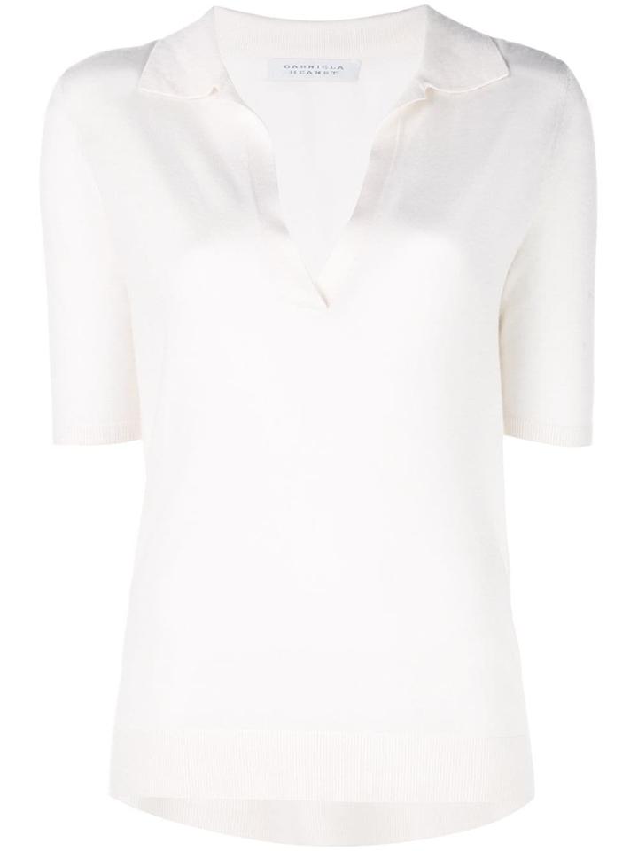 Gabriela Hearst Frank Polo Top - White