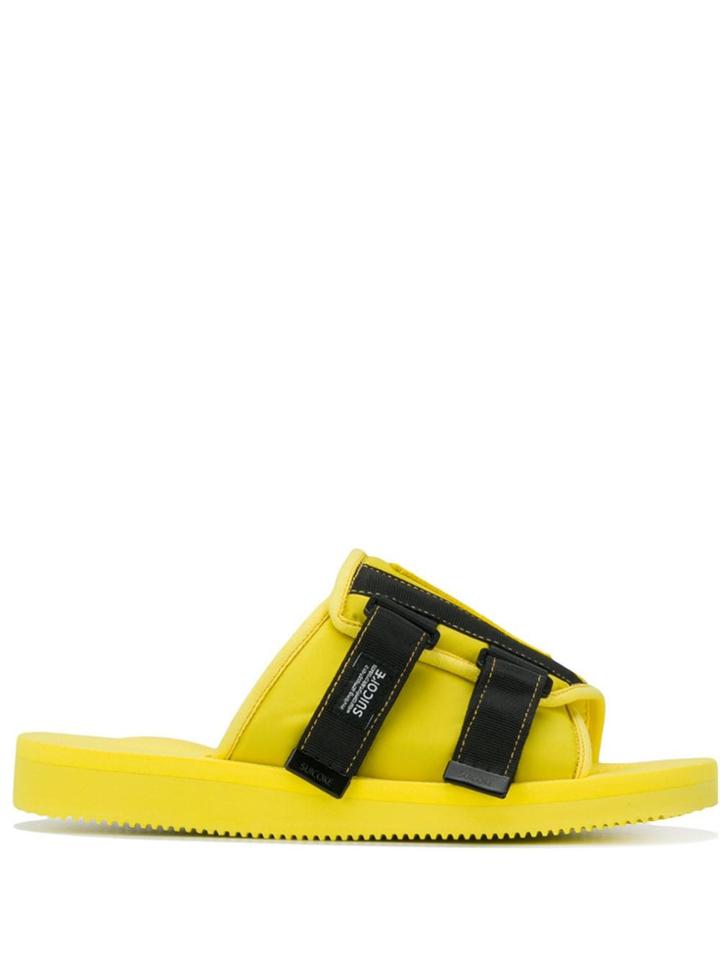 Palm Angels Suicoke Patch Slider - Yellow