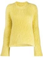 Maison Margiela Slouchy Round Neck Sweater - Yellow