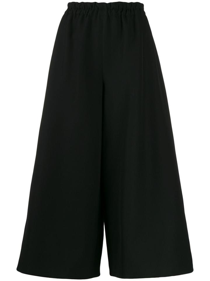 Gucci High-waisted Cropped Culottes - Black