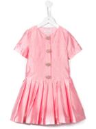 Quis Quis Shortsleeved Pleated Dress, Girl's, Size: 8 Yrs, Pink/purple