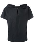 Société Anonyme Button Top, Women's, Black, Cotton/linen/flax