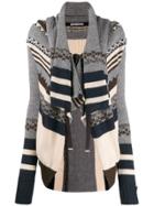 High By Claire Campbell Patterned Cardigan - Grey