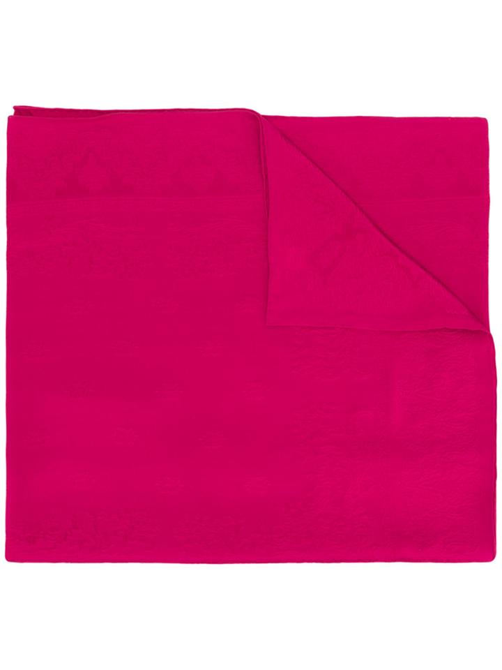 Givenchy Classic Embroidered Scarf - Pink & Purple