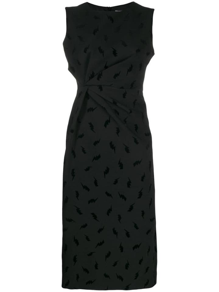 P.a.r.o.s.h. Lightening Print Pencil Dress - Black