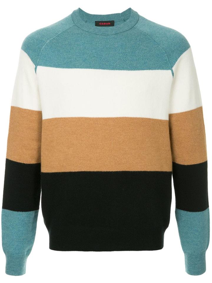 Caban Striped Crewneck Sweater - Multicolour