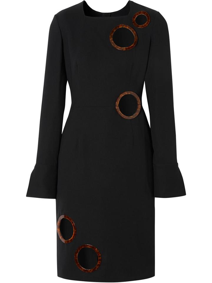 Burberry Framed Cut-out Shift Dress - Black
