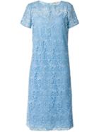 Nina Ricci Guipure Lace Dress, Women's, Size: 38, Blue, Cotton/polyester