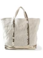 Vanessa Bruno Sequin Embellished Tote, Women's, Nude/neutrals, Linen/flax