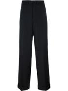 Junya Watanabe Comme Des Garçons Man Regular Leg Trousers, Men's, Size: Large, Black, Wool