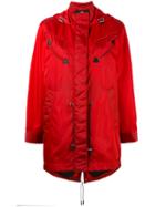 Coach - Western Parka Coat - Women - Leather/polyamide/polyester - 8, Red, Leather/polyamide/polyester