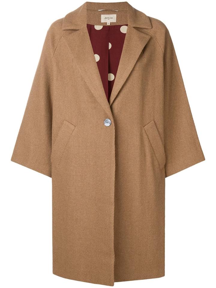 Bellerose Oversized Single-breasted Coat - Nude & Neutrals