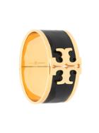 Tory Burch Black Enamel Bracelet - Metallic