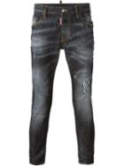 Dsquared2 Skater Jeans, Men's, Size: 50, Black, Cotton/spandex/elastane/calf Leather